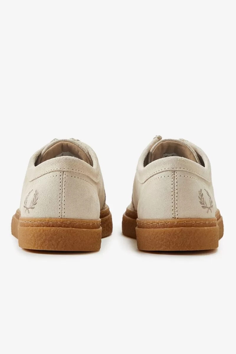 zapatillas de lona fred perry low dawson para hombre color avena