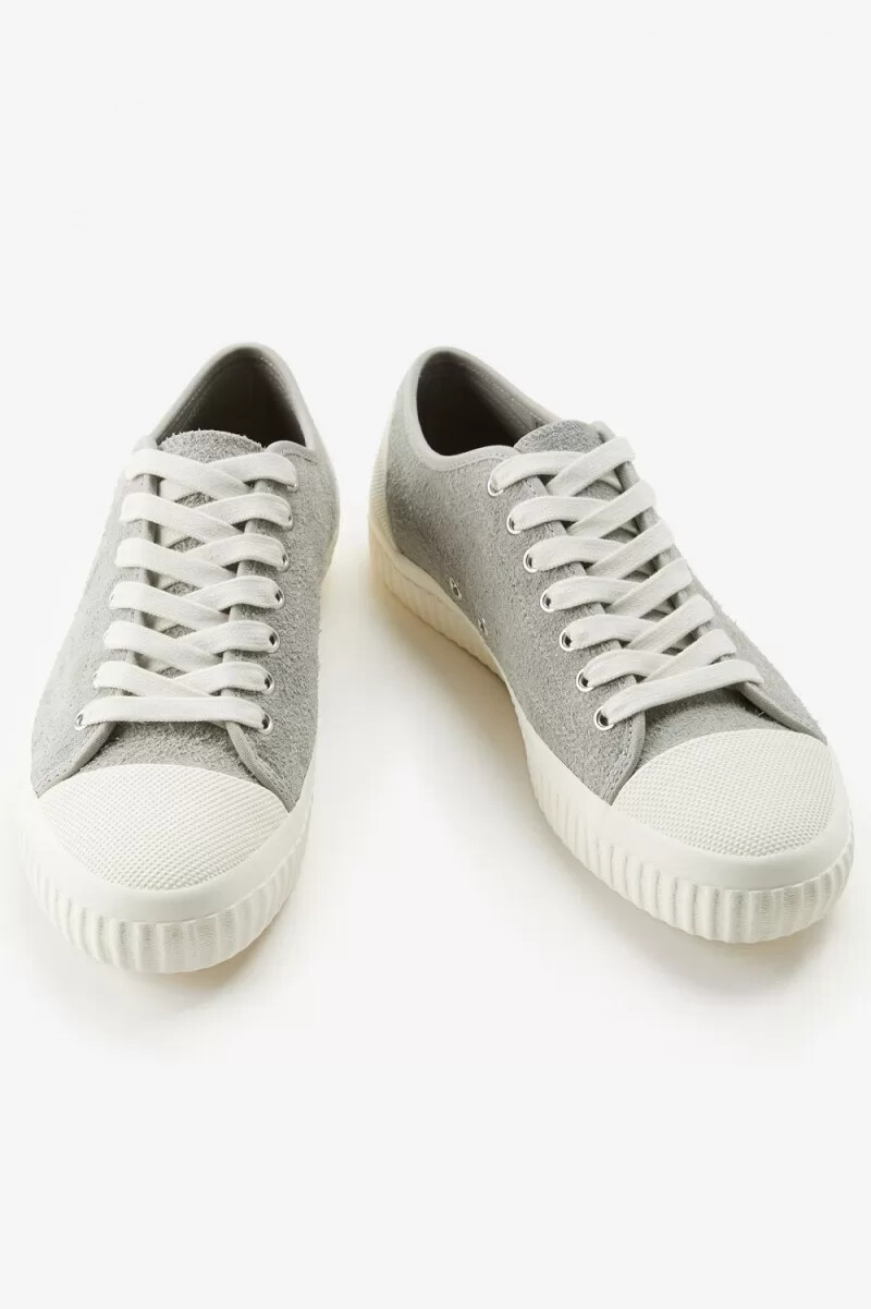 zapatillas de lona fred perry hughes low para hombre color gris