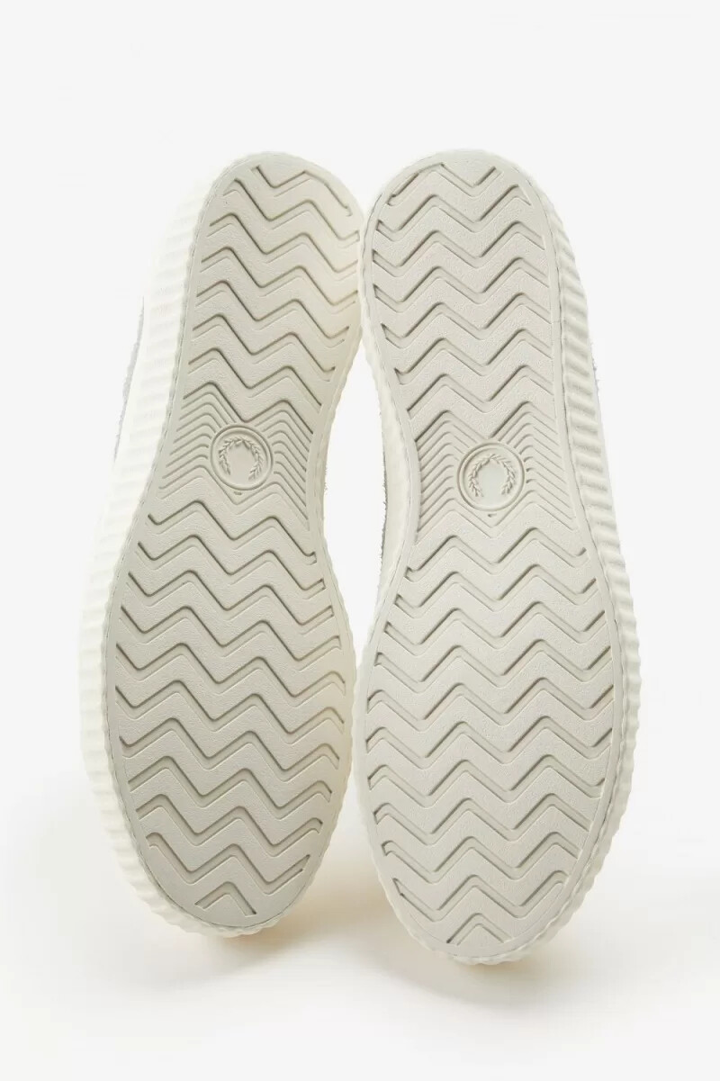zapatillas de lona fred perry hughes low para hombre color gris