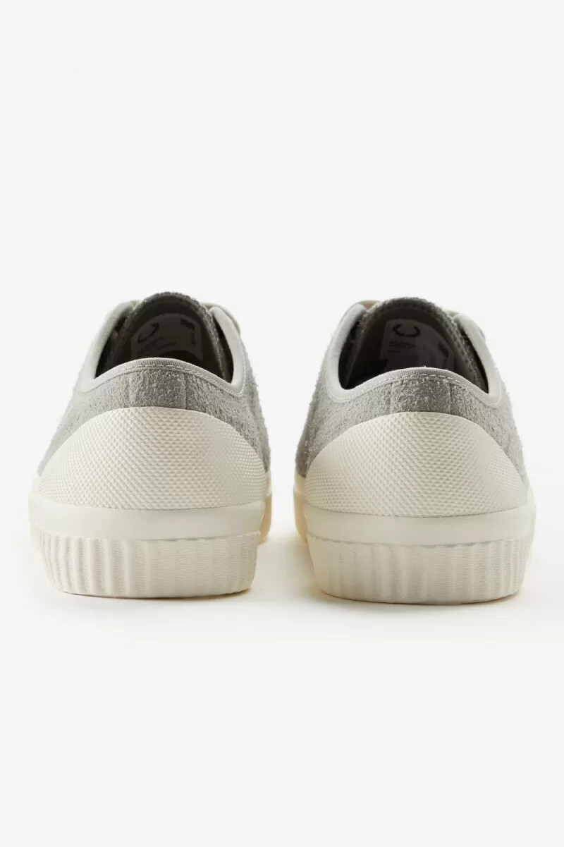 zapatillas de lona fred perry hughes low para hombre color gris