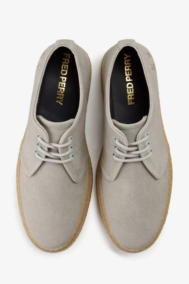 zapatillas de lona fred perry linden para hombre color menta claro