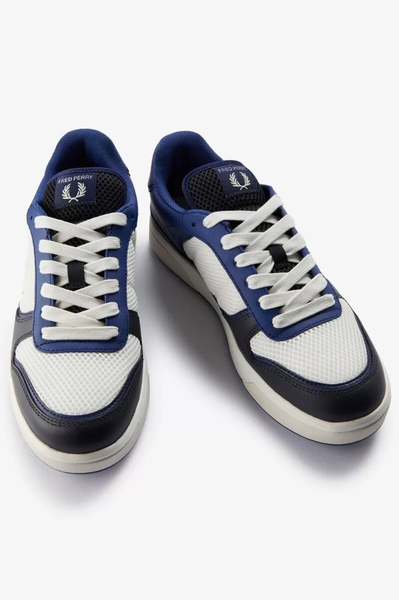 zapatillas fred perry b300 para hombre en beige claro cobalto sombreado