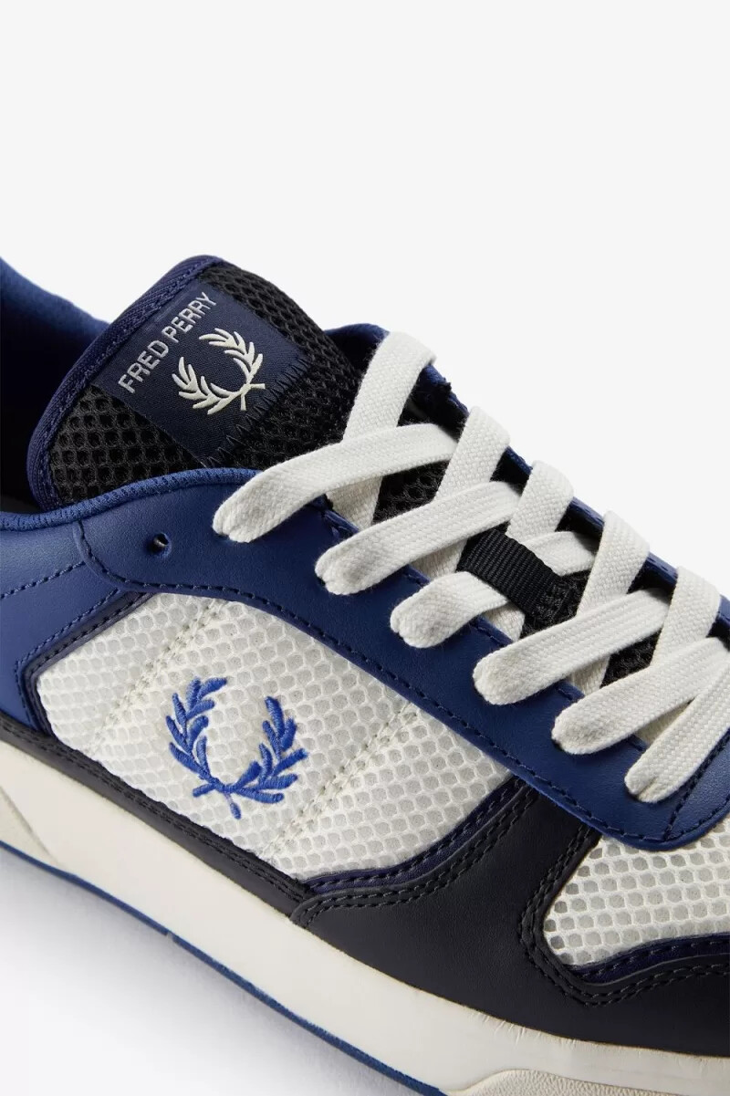 zapatillas fred perry b300 para hombre en beige claro cobalto sombreado