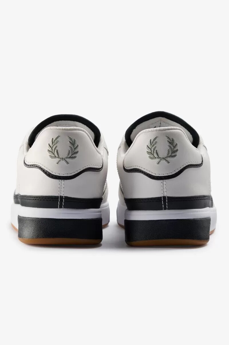 zapatillas fred perry b300 para hombre en blanco nieve y menta