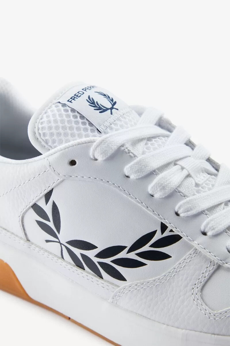 zapatillas fred perry b300 para hombre color blanco y azul marino