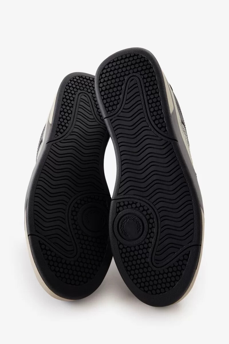 zapatillas fred perry b300 para hombre color negro y metalizado