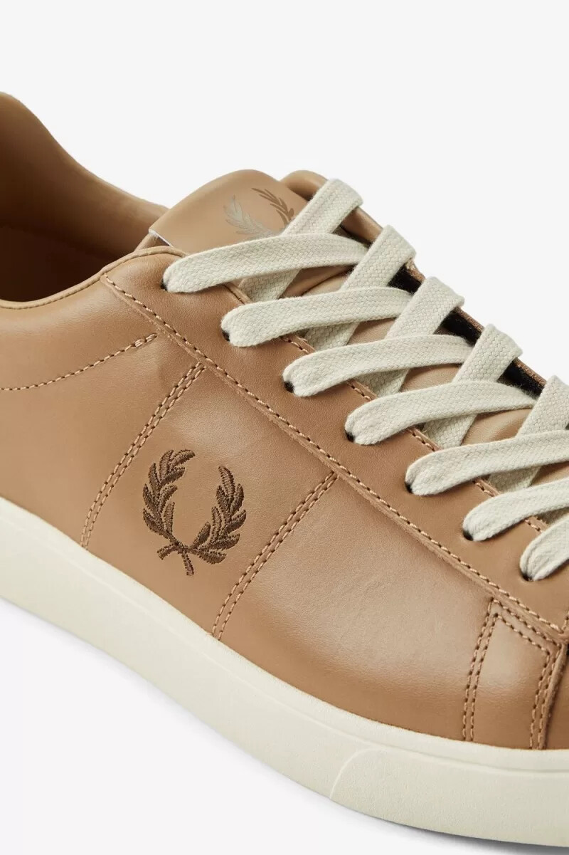 zapatillas de tenis fred perry spencer para hombre color verde y marrón