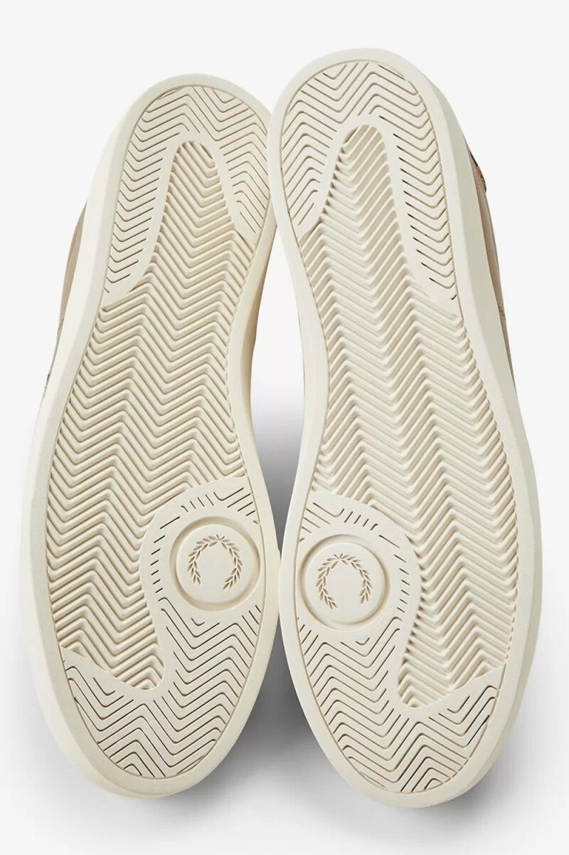 zapatillas de tenis fred perry spencer para hombre color verde y marrón