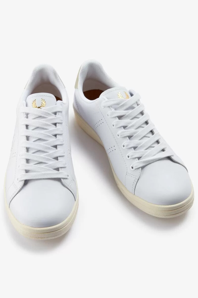 zapatillas de tenis fred perry b721 para hombre color blanco y menta claro