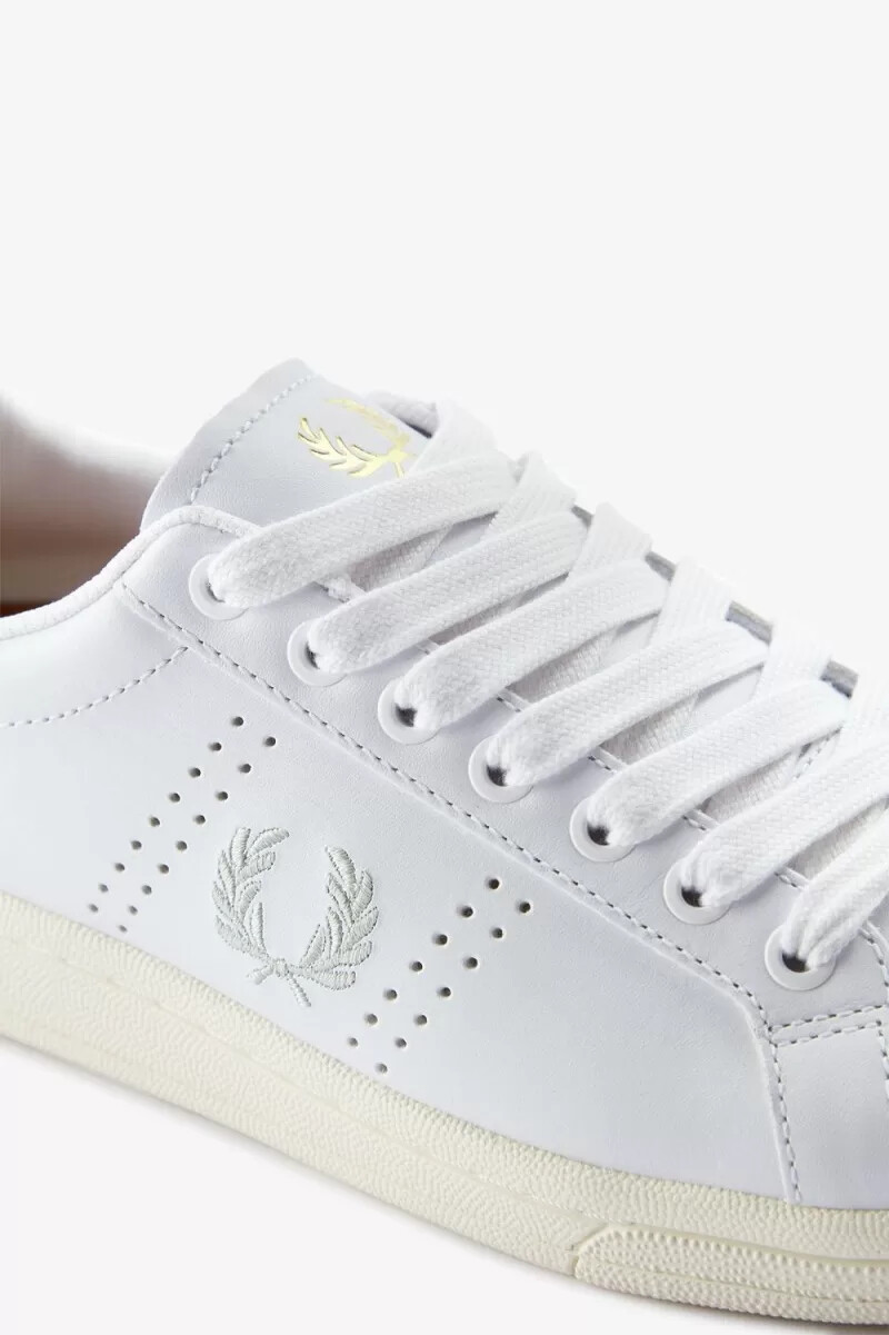 zapatillas de tenis fred perry b721 para hombre color blanco y menta claro
