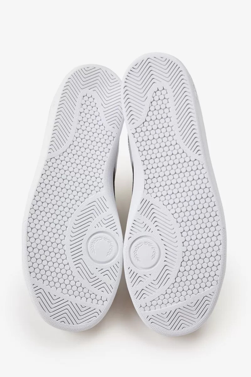 zapatillas de tenis fred perry b721 para hombre color blanco y gris cálido
