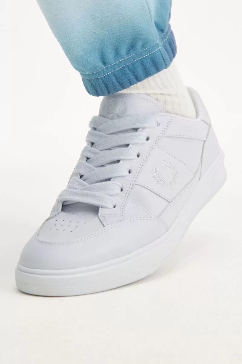 zapatillas de tenis fred perry b440 para hombre color blanco marfil