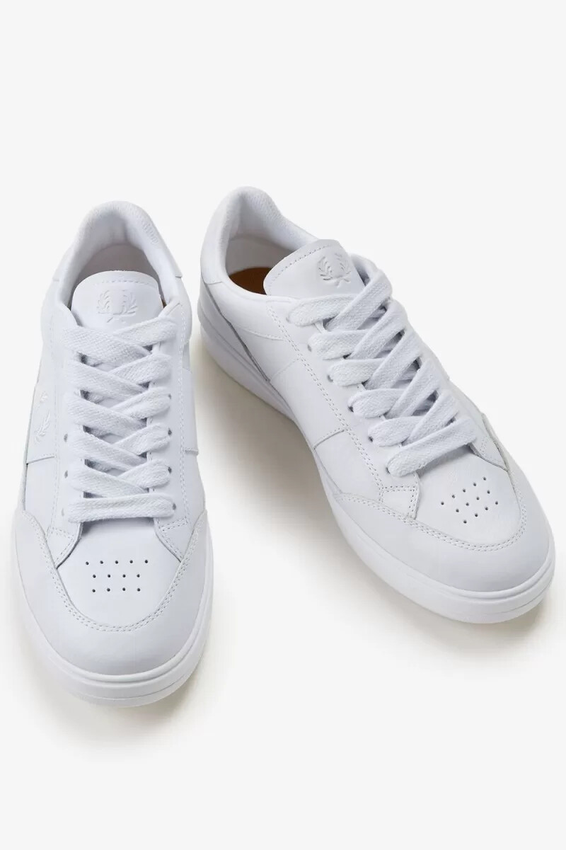 zapatillas de tenis fred perry b440 para hombre color blanco marfil