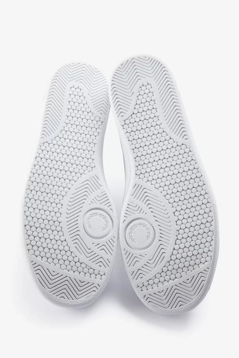 zapatillas de tenis fred perry b721 para hombre color blanco y dorado metalizado