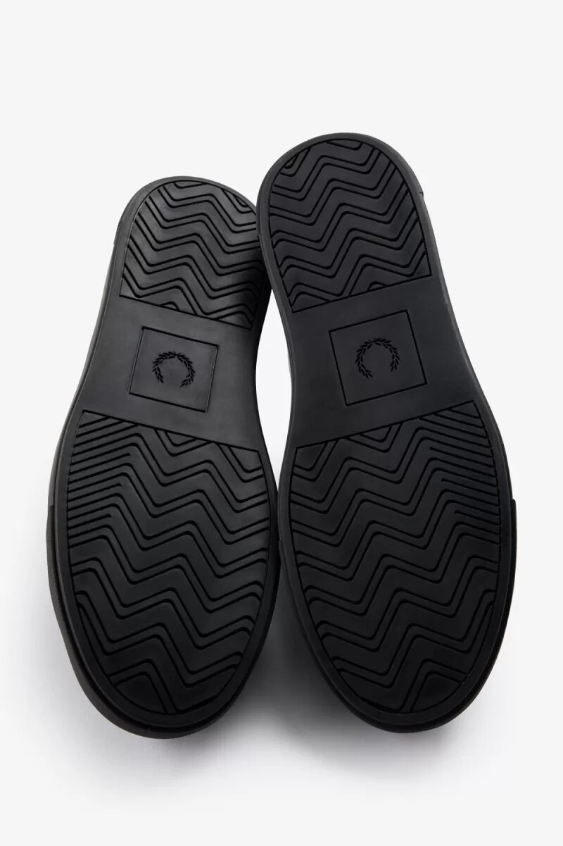 zapatillas de tenis fred perry b71 para hombre color negro y dorado