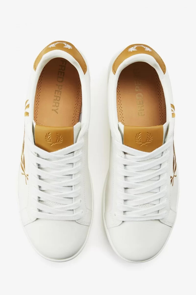 zapatillas de tenis fred perry b721 para hombre color marfil