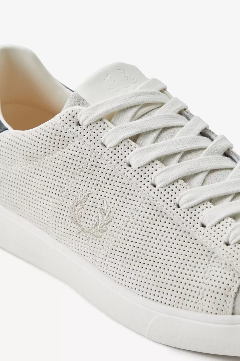 zapatillas de tenis fred perry spencer para hombre color avena blanca como la nieve