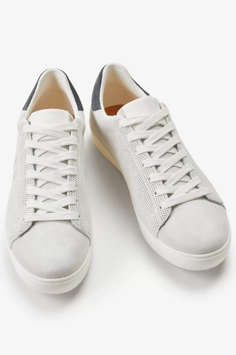 zapatillas de tenis fred perry spencer para hombre color avena blanca como la nieve