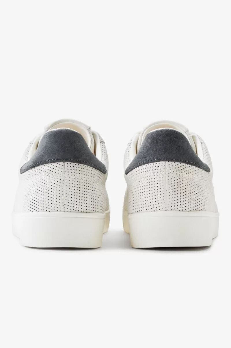 zapatillas de tenis fred perry spencer para hombre color avena blanca como la nieve