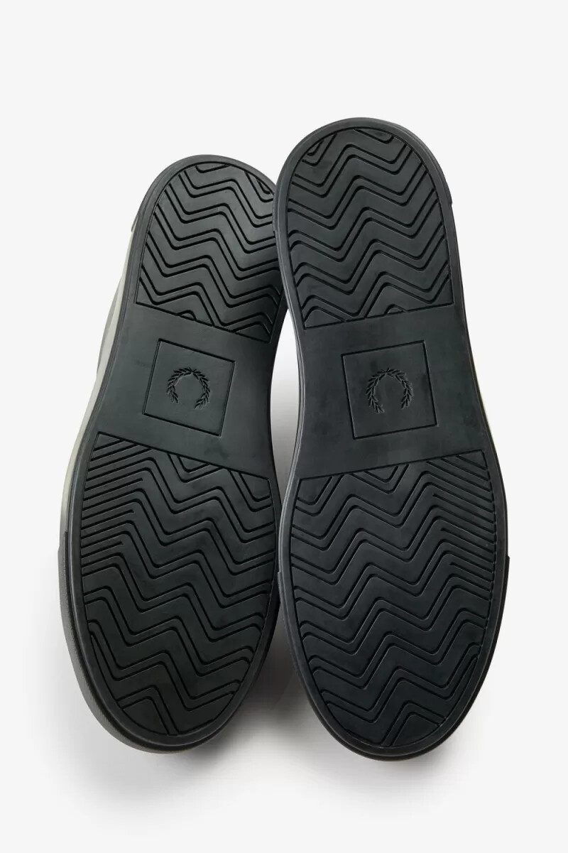 zapatillas de tenis fred perry b71 para hombre color verde noche y dorado