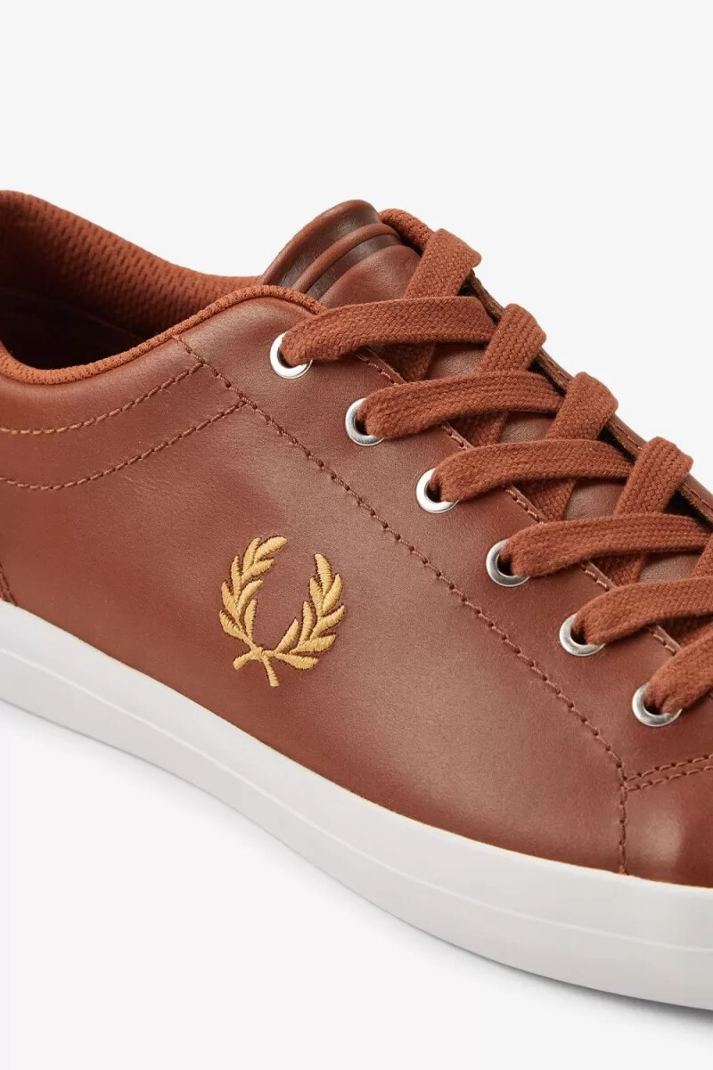 zapatillas de tenis fred perry baseline para hombre color tostado