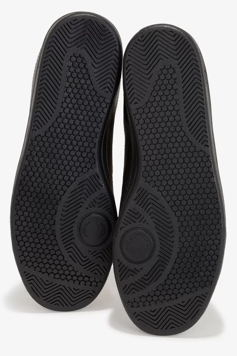 zapatillas de tenis fred perry b721 para hombre color negro y metalizado