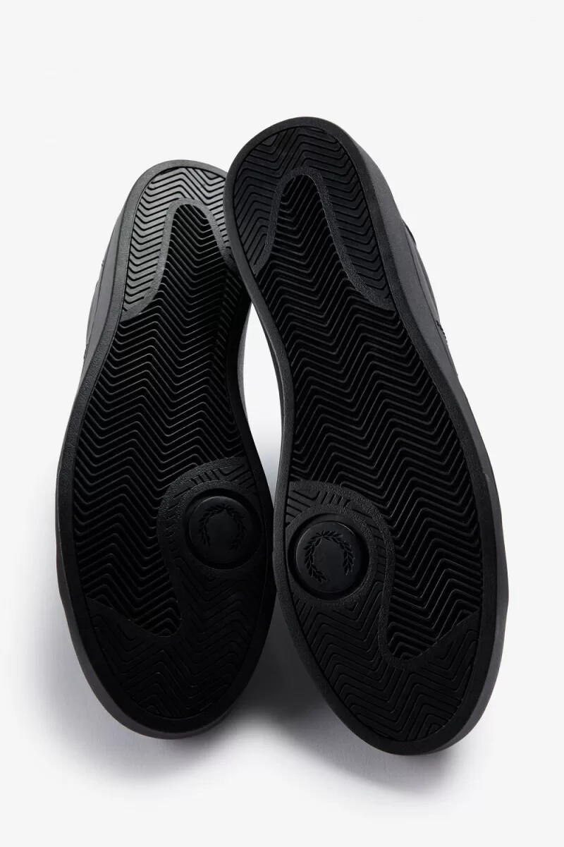 zapatillas de tenis fred perry spencer para hombre color negro y verde noche