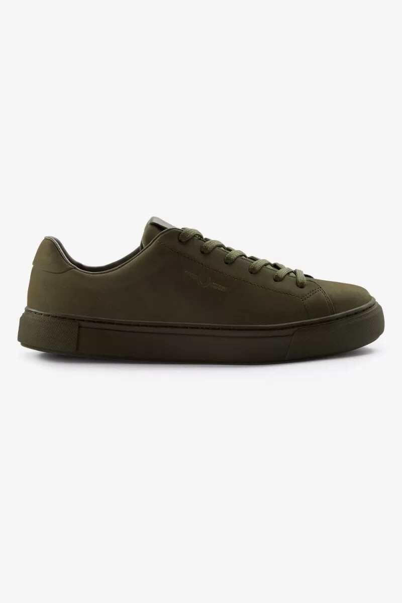 zapatillas de tenis fred perry b71 para hombre color verde y dorado