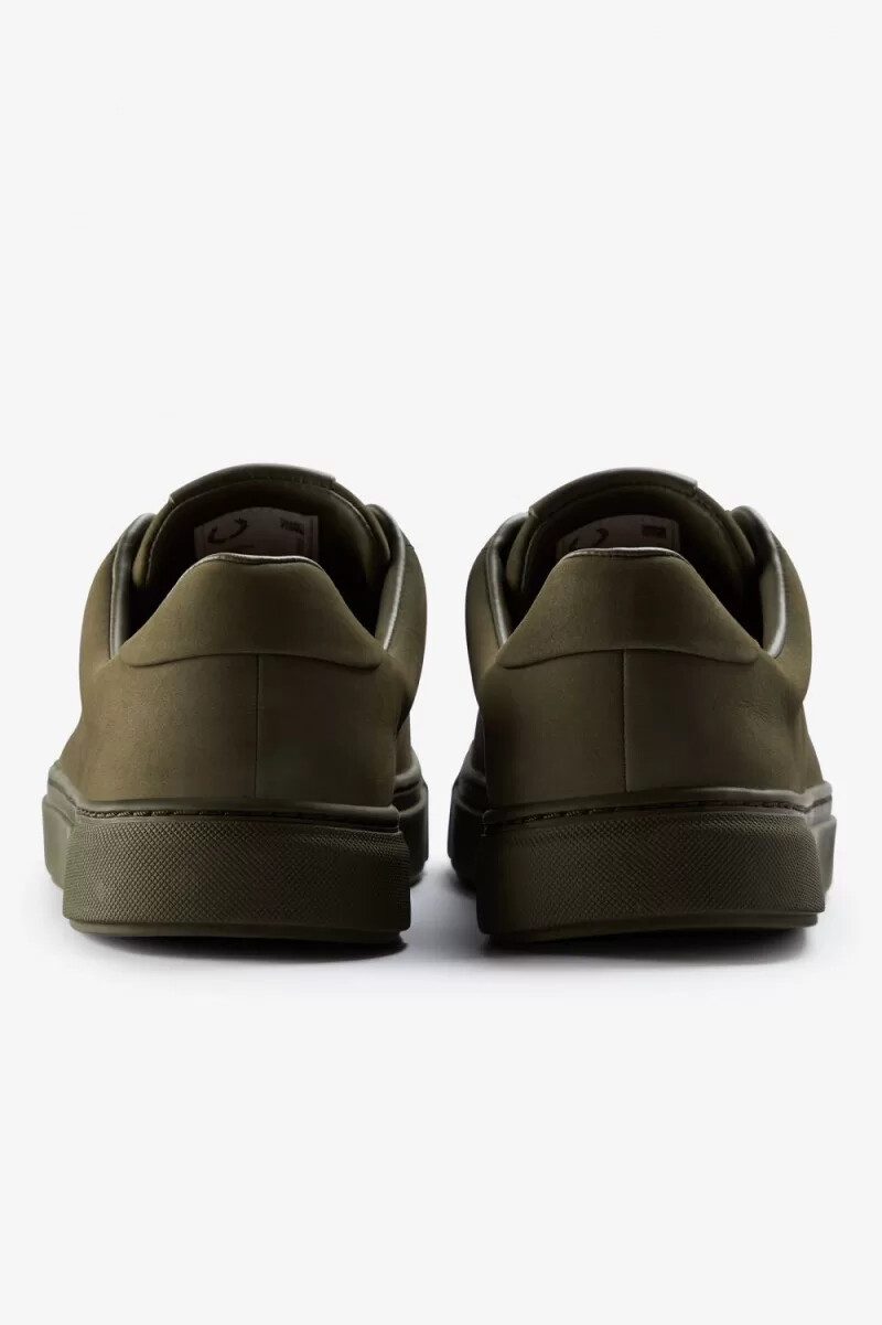 zapatillas de tenis fred perry b71 para hombre color verde y dorado