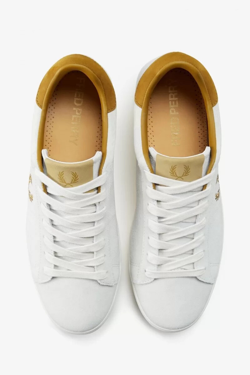 zapatillas de tenis fred perry spencer para hombre blancas