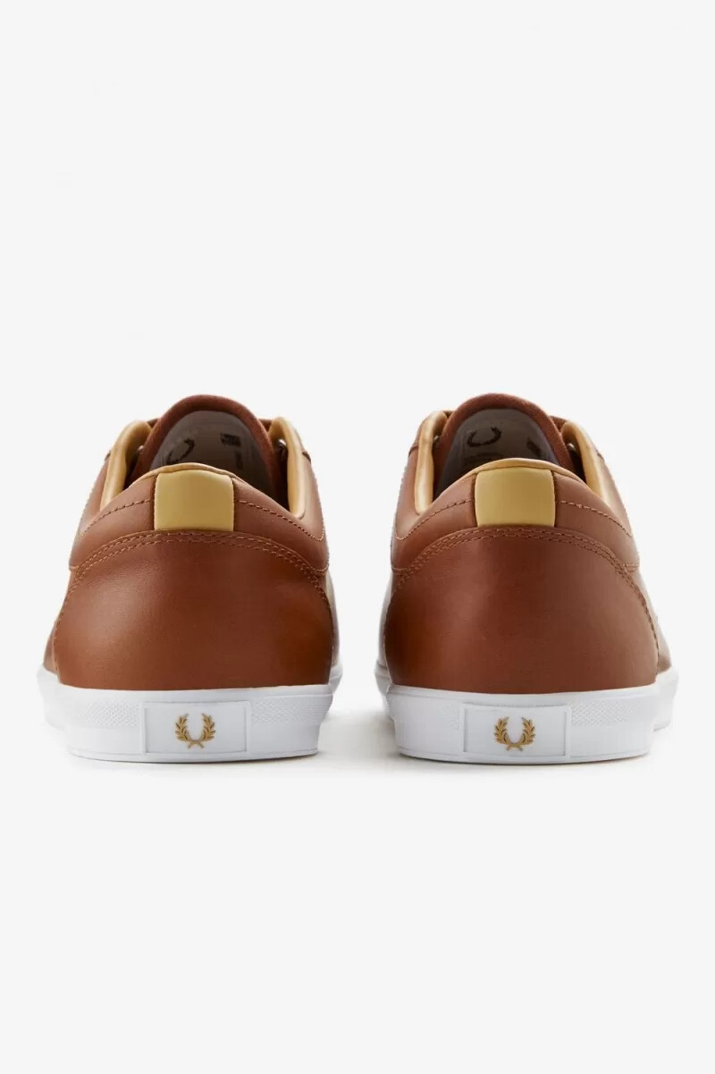 zapatillas de tenis fred perry baseline para hombre color tostado