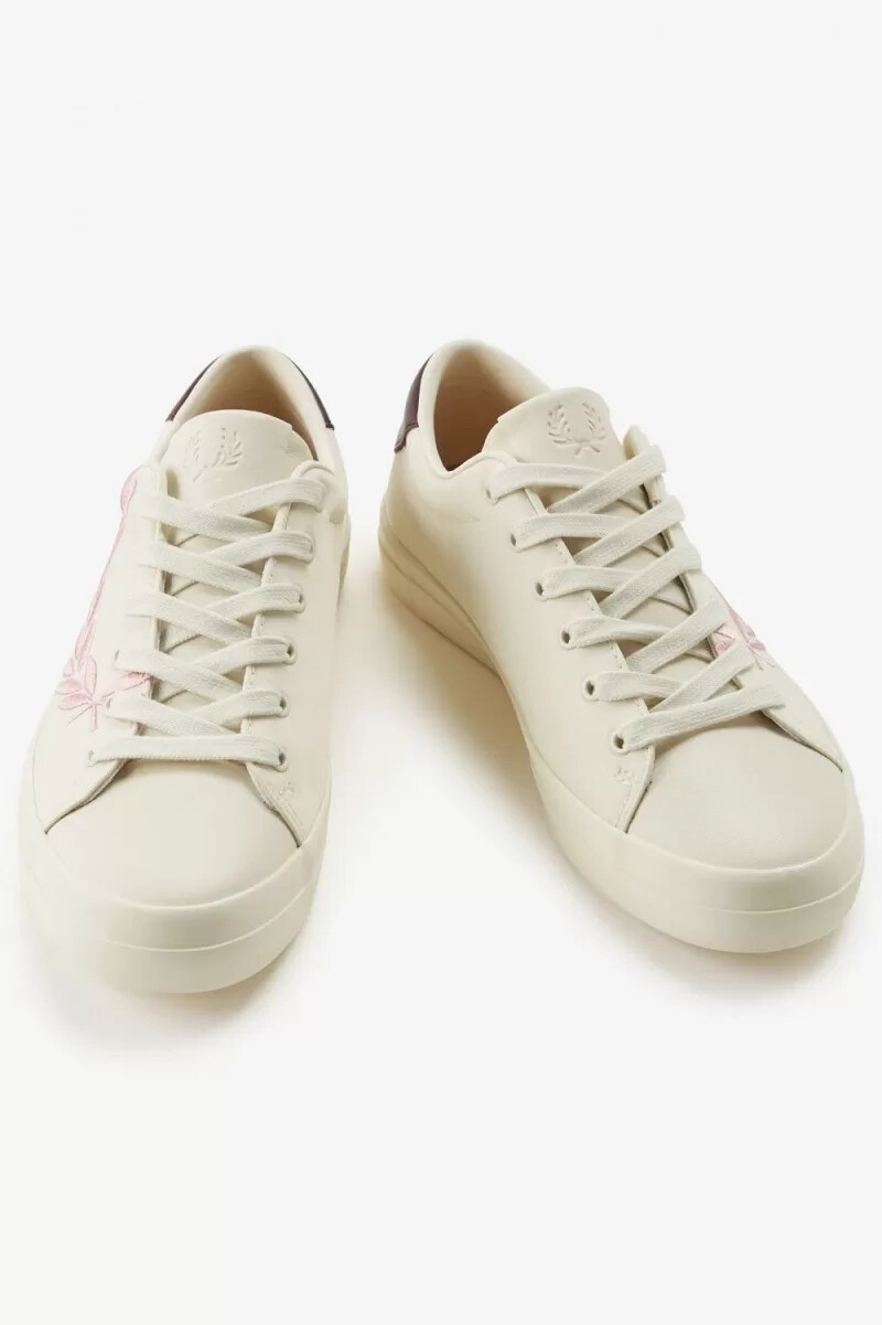 zapatillas de tenis fred perry lottie para mujer en color beige