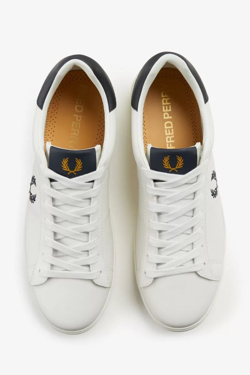 zapatillas de tenis fred perry spencer para mujer color marfil