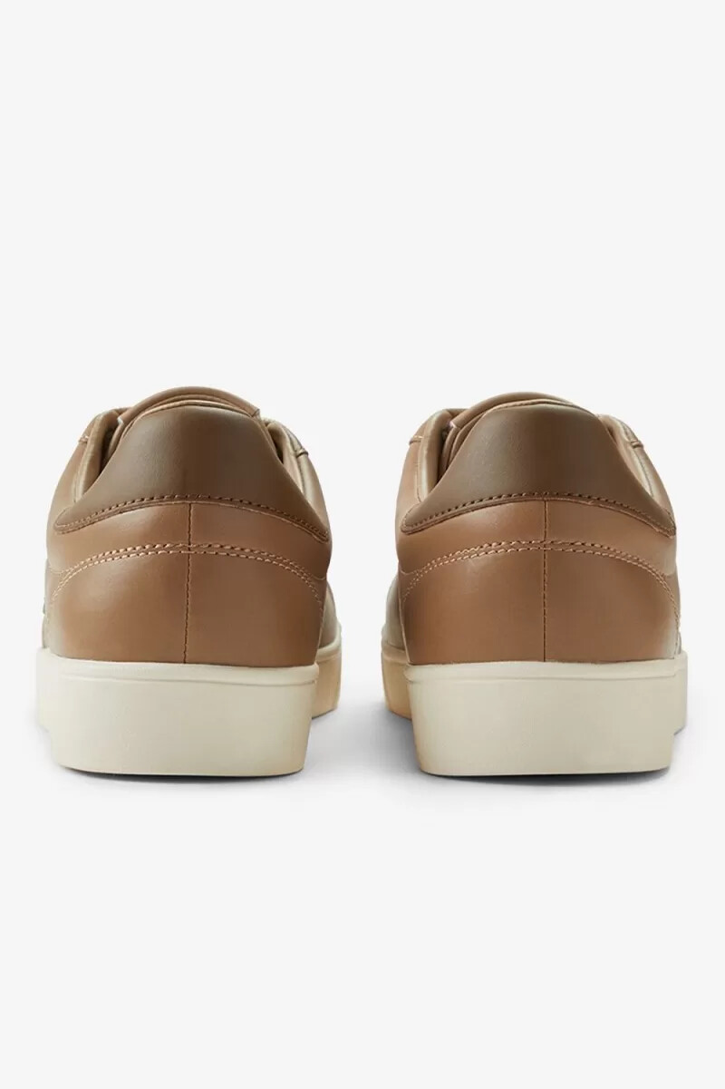 zapatillas de tenis fred perry spencer para mujer color verde y marrón
